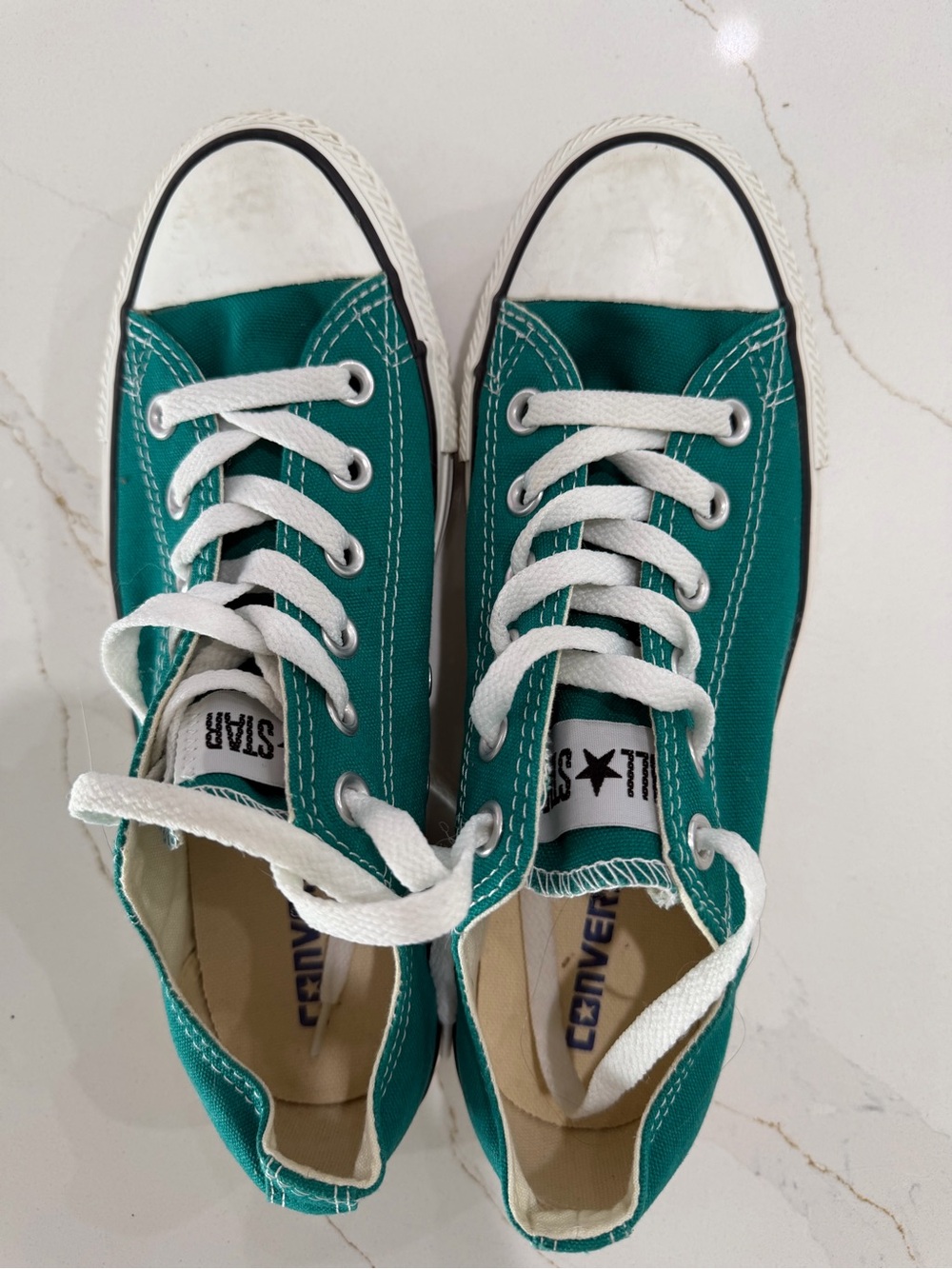 Converse Teal Green Low Top Sneakers woman
